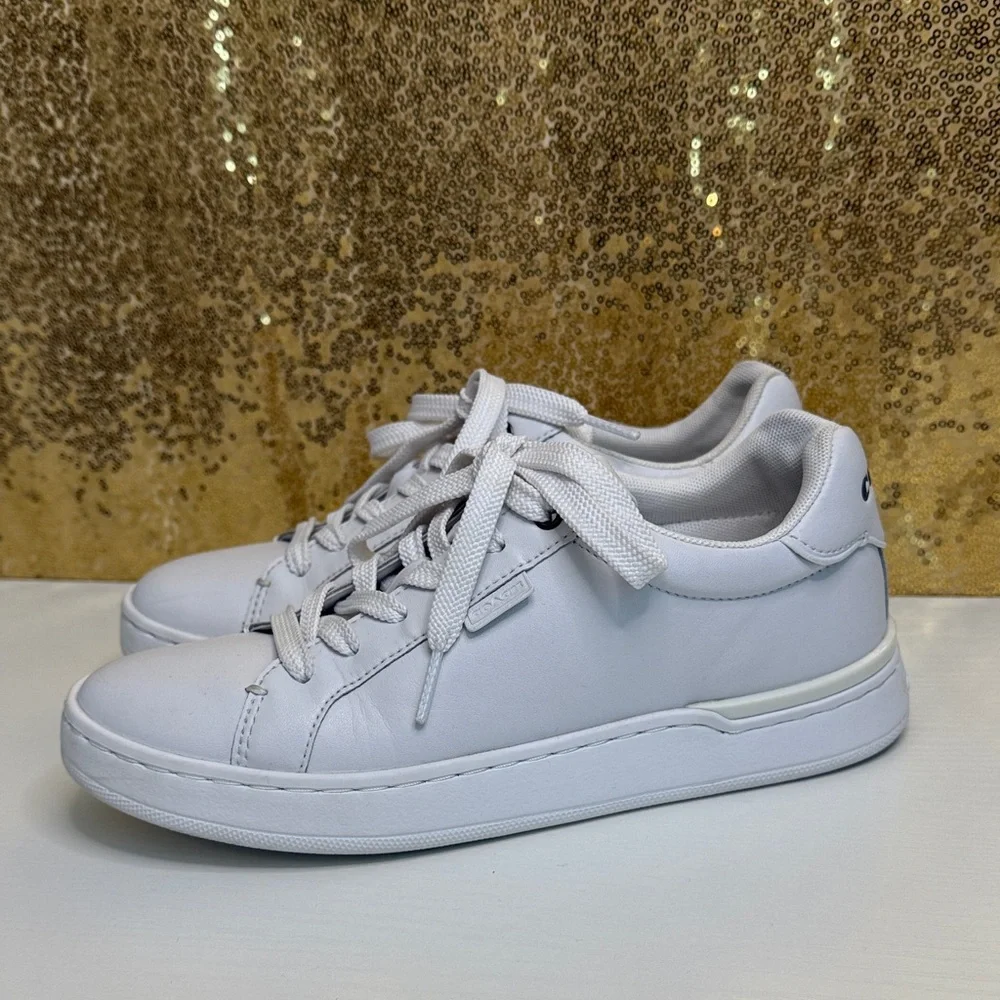 Coach Lowline White Sneakers - Picture 3 of 10